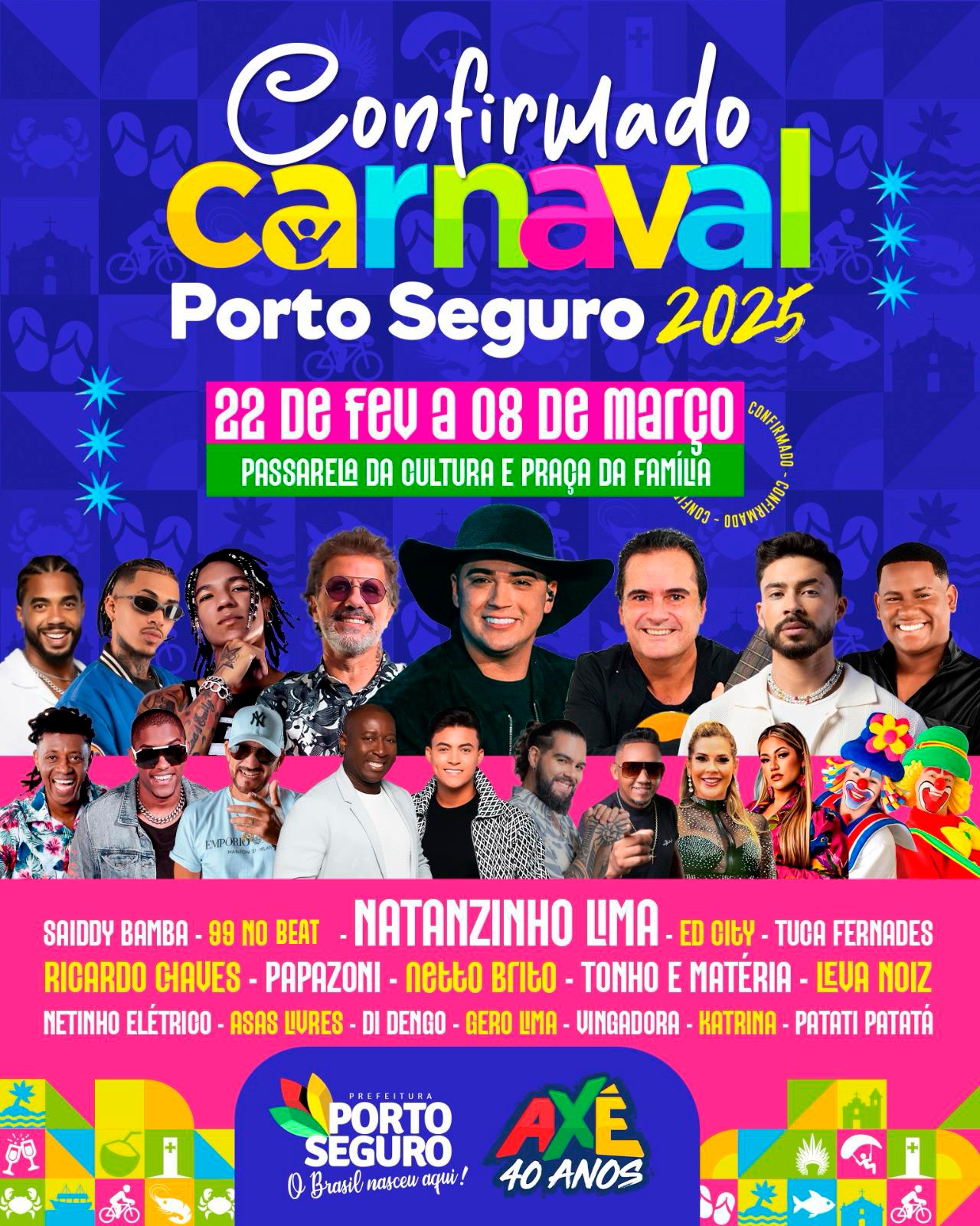 Prefeitura de Porto Seguro divulga a programação do Carnaval 2025