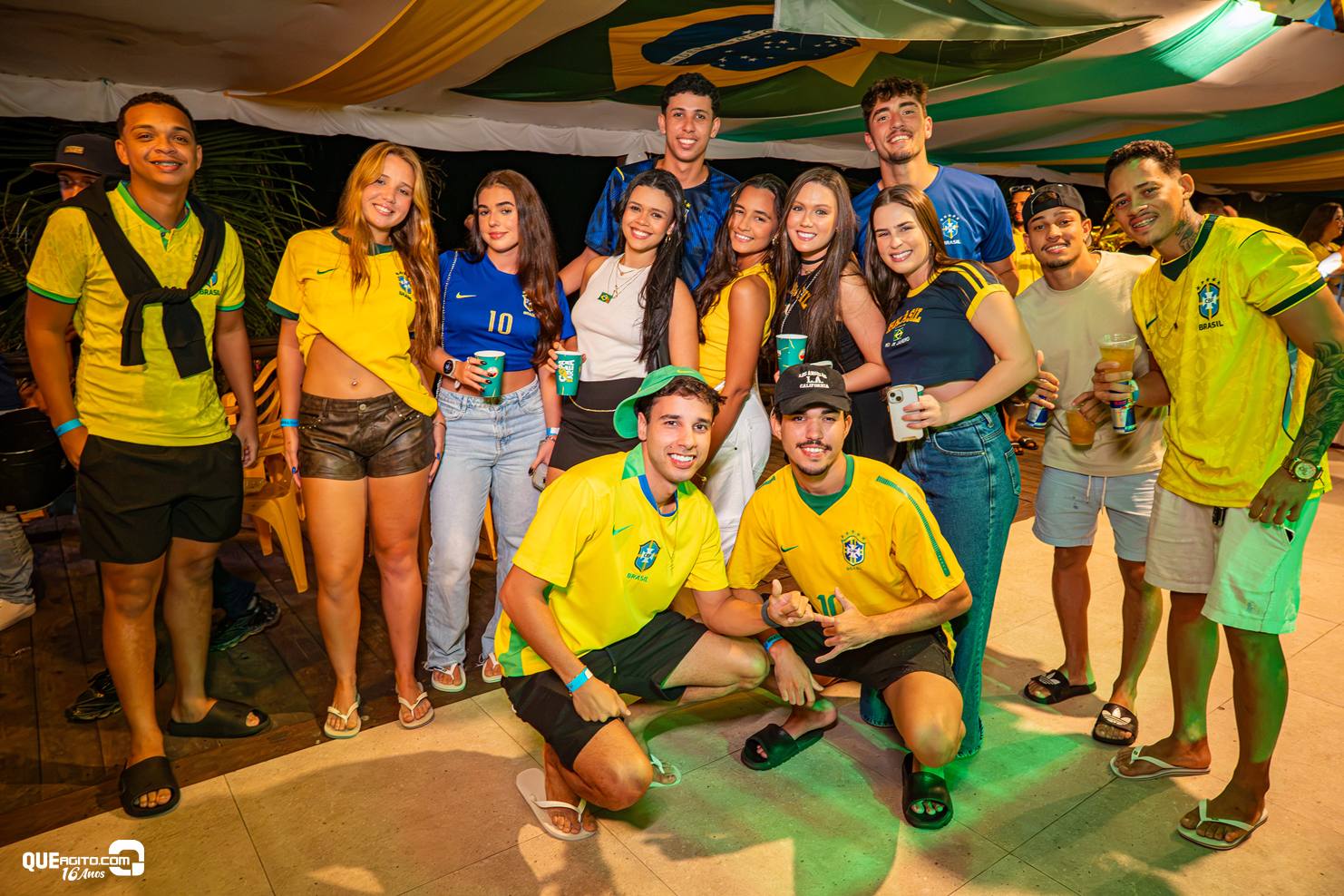 Muito agito marca transmissão do jogo entre Brasil e Escócia no Copa no Área
